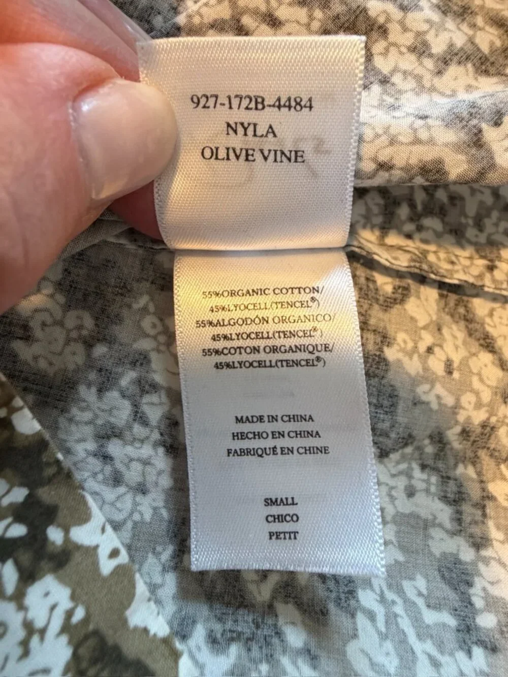 RAILS Nyla Cutout Cotton V Neck Dress Olive Vine Green Small - Picture 14 of 15